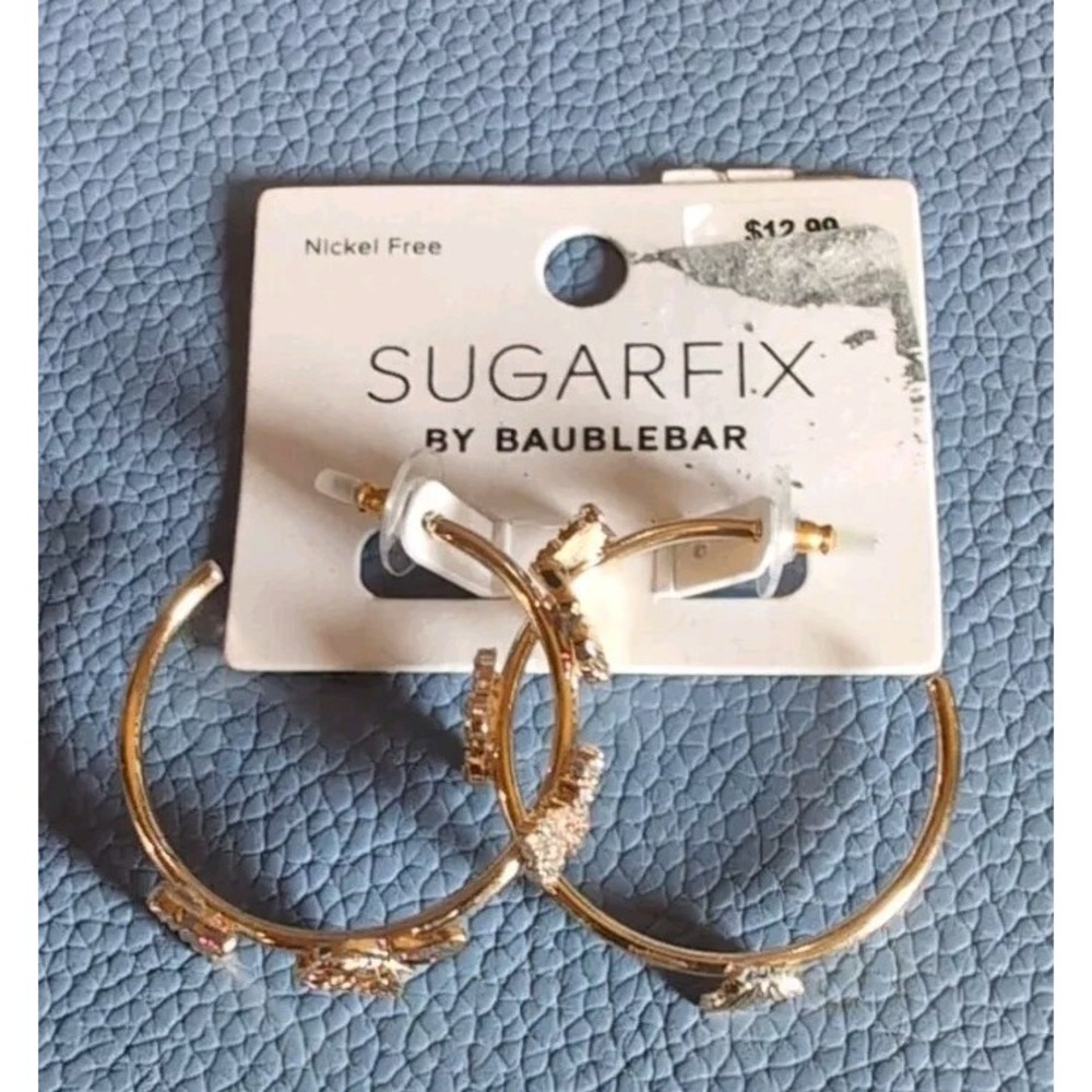 SUGARFIX by BaubleBar butterfly hoop Earrings